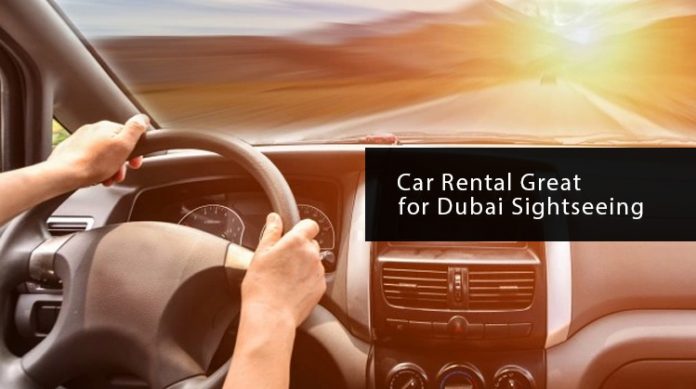car rental great for Dubai sightseeing