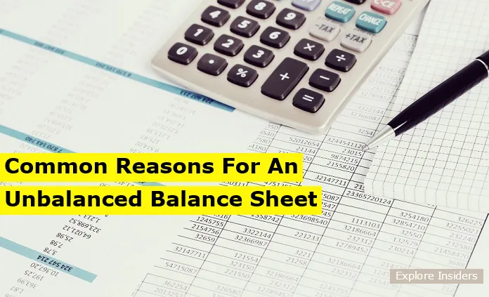 Unbalanced Balance Sheet